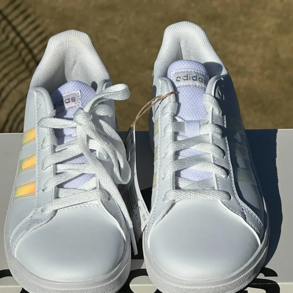 NEW Adidas Unisex Kids Grand Court 2.0 Low Casual Sneaker - Youth 12, 2, 3, 5